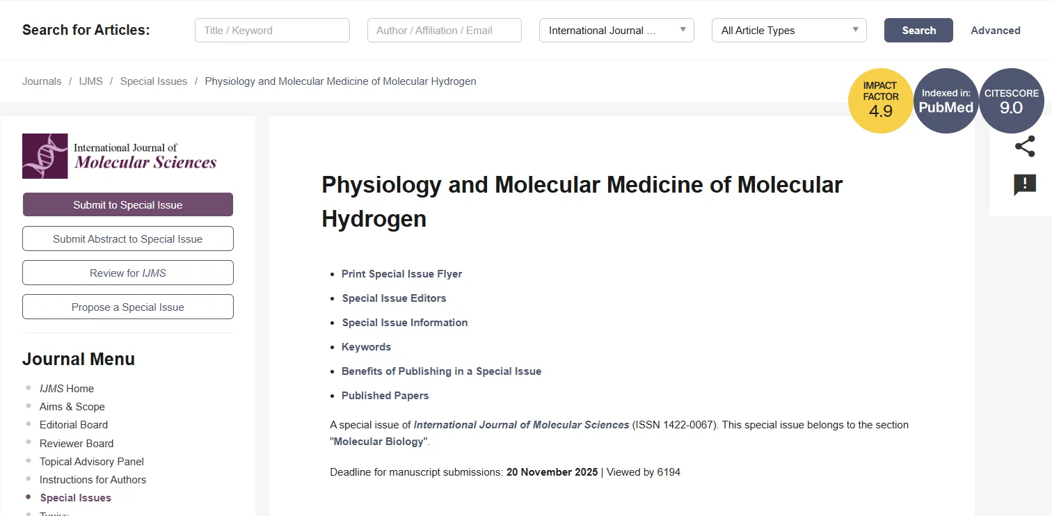 International Journal of Molecular Sciences