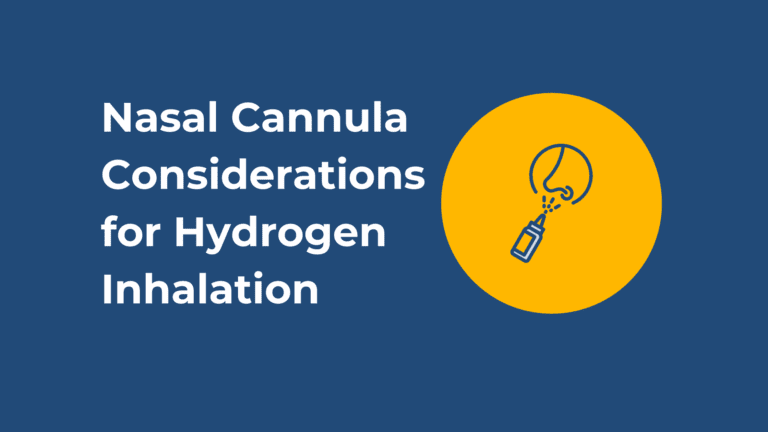 Nasal Cannula Considerations for Hydrogen Inhalation