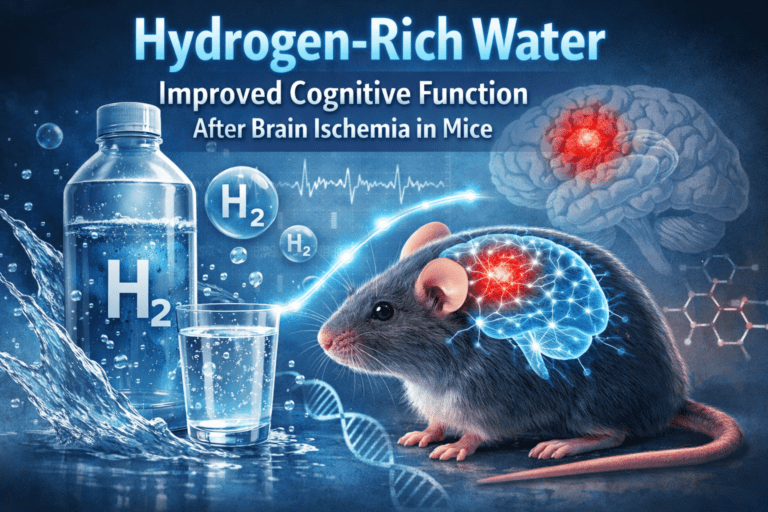 Hydrogen Research Highlight: Hydrogen-Rich Water Improved Cognitive Function After Brain Ischemia in Mice